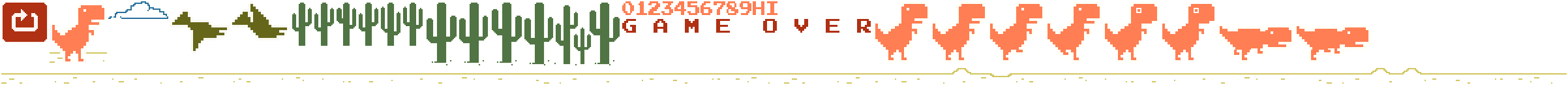 Colored Running Dinosaur Colored Running Dinosaur