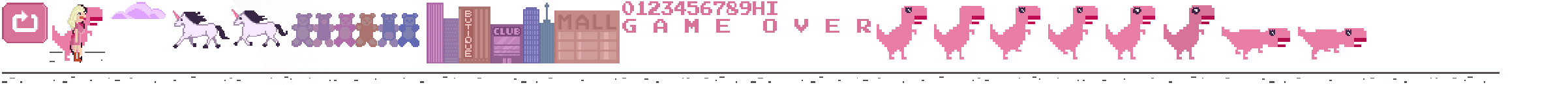 Dino Chrome Online Game Sprite 2
