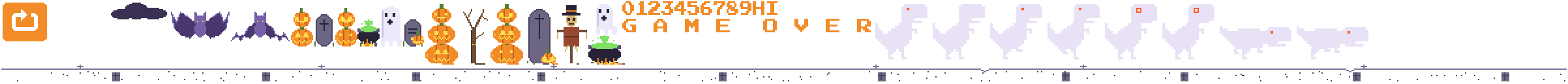 Dino Chrome Online Game Sprite 2