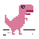 Dina — girl version of the dino game